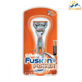 خودتراش مردانه 5 تیغ ژیلت مدل Fusion Power باطری خور