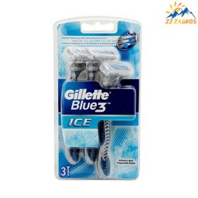 خودتراش مردانه 3 تیغ ژیلت مدل Blue3 Ice تعداد 3 عددی