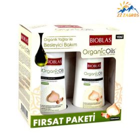 شامپو بیوبلاس مدل Organic Oils به همراه نرم کننده (400ml+300ml)