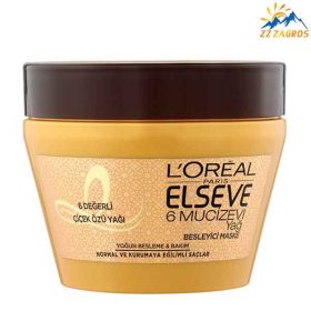 ماسک مو لورآل غنی شده با 6 روغن مغذی حجم 300 میل ماسک مو لورآل غنی شده با 6 روغن مغذی حجم 300 میل