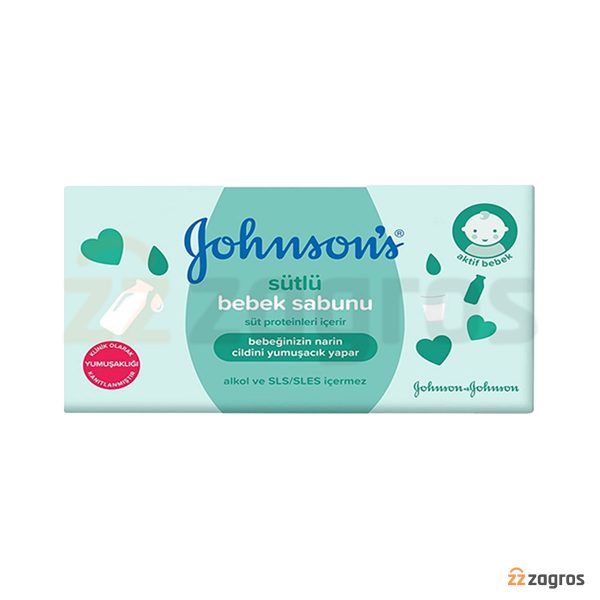 صابون بچه با عصاره شیر جانسون حجم 100 گرم johnsons