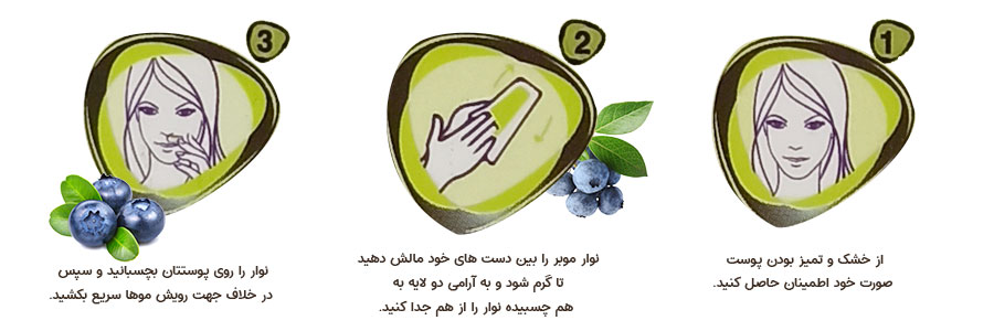 نوار موبر آگیس مخصوص صورت با عصاره شکوفه سرو کوهی تعداد 28 عددی