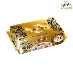 دستمال مرطوب رویال مدل premium Quality تعداد 120 عددی