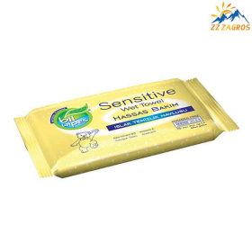 دستمال مرطوب بیویپس مدل Sensitive تعداد 15 عددی