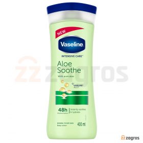 لوسیون بدن وازلین مدل aloe soothe حجم 400 میل