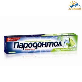 خمیر دندان ژله ای پارودونتول مدل موهیتو خنک با رایحه لیمو و نعناع 124 گرم خمیر دندان ژله ای پارودونتول مدل موهیتو خنک با رایحه لیمو و نعناع 124 گرم