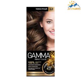کیت رنگ مو گاما قهوه ای تیره شماره 6٫0 کیت رنگ مو گاما قهوه ای تیره شماره 6٫0
