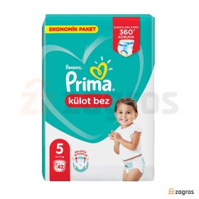 پوشک بچه شورتی پریما سایز 5 مدل Kulot bez بسته 42 عددی