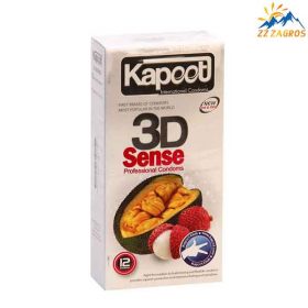 کاندوم خاردار کاپوت مدل 3D Sense بسته 12 عددی