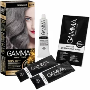 کیت رنگ مو گاما بلوند خاکستری شماره 8.19