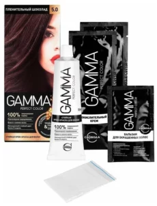 کیت رنگ مو گاما شکلاتی شماره 5.0