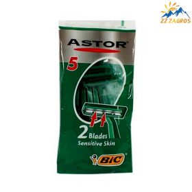 خودتراش 2 تیغ بیک مدل ASTOR بسته 5 عددی