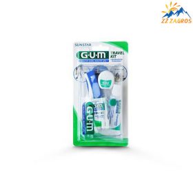 ست مسواک و خمیر دندان جی یو ام مدل G.U.M Travel Kit