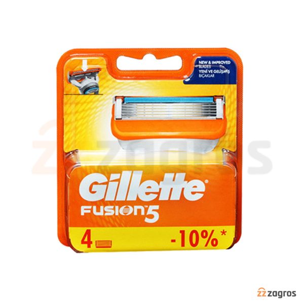 تیغ یدک ژیلت مدل FUSION 5 تعداد 4 عددی Gillette