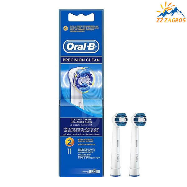 سری یدک مسواک برقی اورال بی مدل PRECISION CLEAN تعداد 2 عددی Oral-B