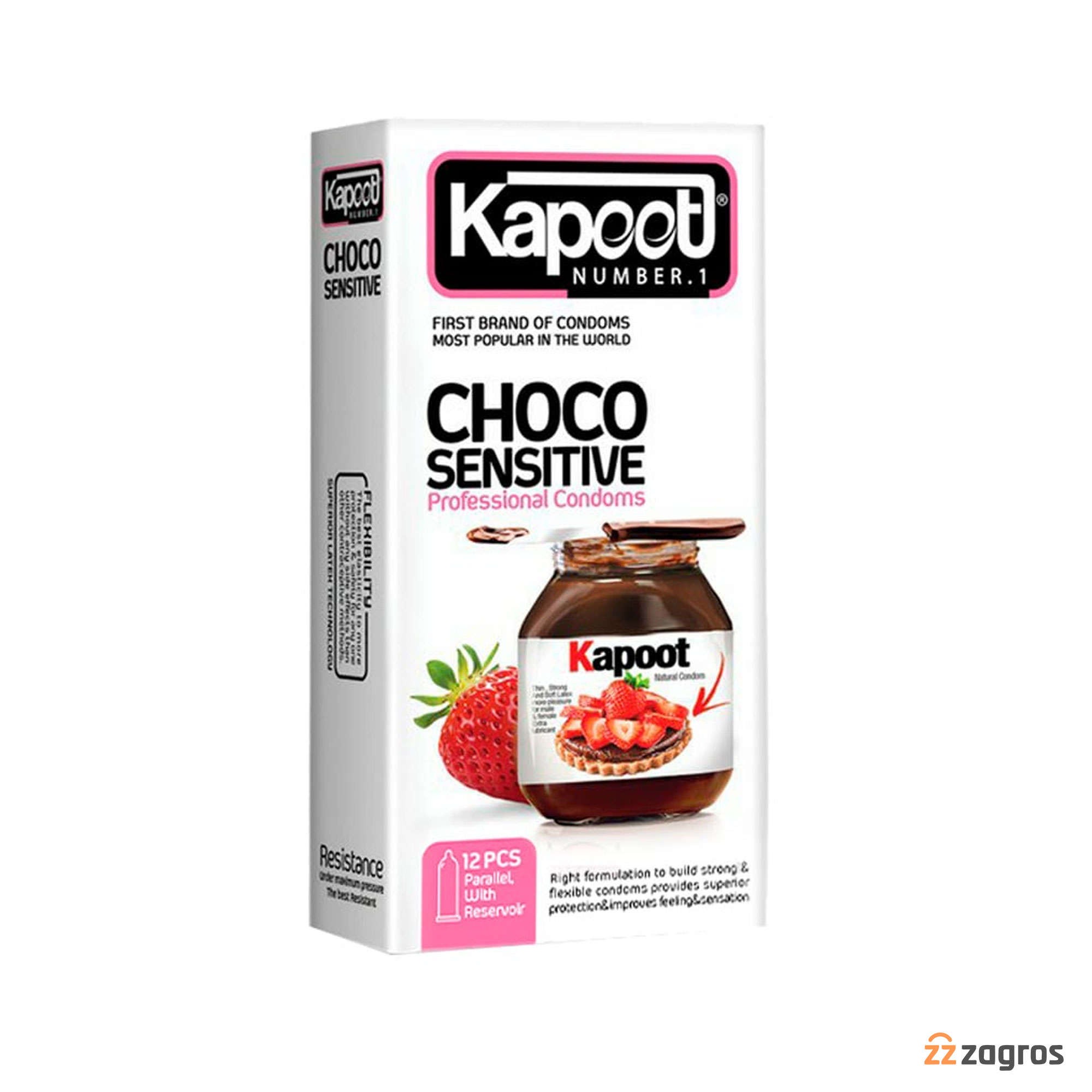 کاندوم کاپوت مدل CHOCO SENSITIVE تعداد 12 عددی