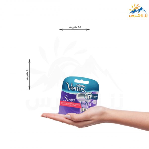 ابعاد بسته بندی تیغ یدک خودتراش ژیلت ونوس مدل Comfortglide