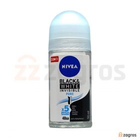 رول ضد تعریق زنانه نیوآ مدل Black And White Pure حجم 50 میل رول ضد تعریق زنانه نیوآ مدل Black And White Pure حجم 50 میل