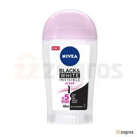 استیک ضد تعریق نیوآ مدل Invisible For Black And White حجم 40 میل استیک ضد تعریق نیوآ مدل Invisible For Black And White حجم 40 میل