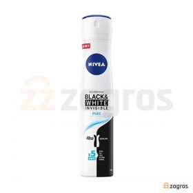 اسپری ضد تعریق زنانه نیوآ مدل Black And White Pure حجم 150 میل اسپری ضد تعریق زنانه نیوآ مدل Black And White Pure حجم 150 میل