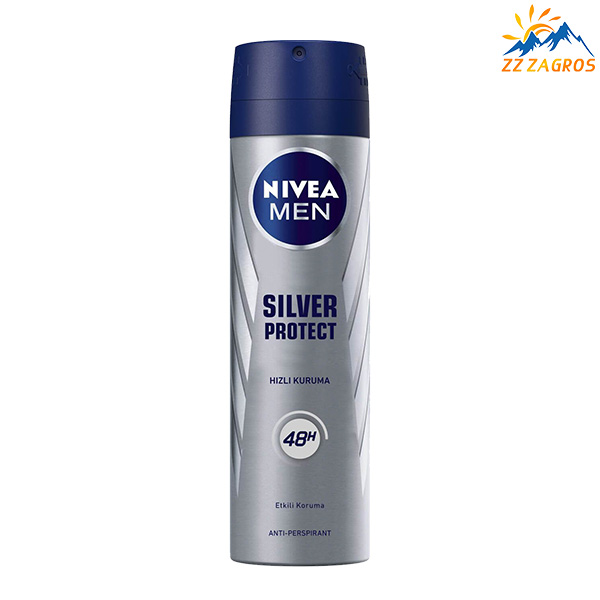 اسپری مردانه نیوا مدل SILVER PROTECT حجم 150 میل NIVEA