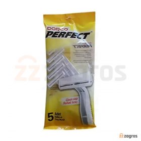 خودتراش مردانه 1 تیغ دورکو مدل PERFECT بسته 5 عددی