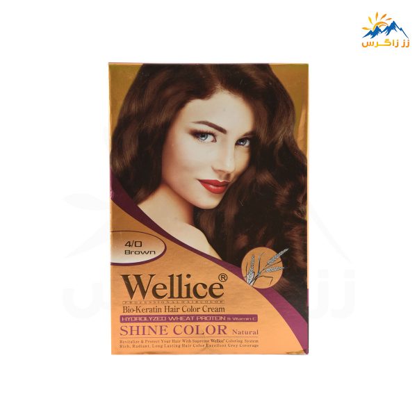 کیت رنگ مو ویلیس wellice شماره 4.0