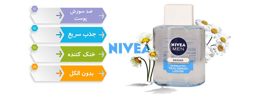 لوسیون پس از اصلاح نیوآ مدل HASSAS حجم 100 میل