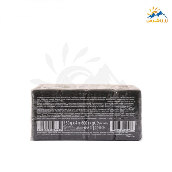 صابون دالان dalan حاوی گلیسیرین و زغال تعداد 4 عددی