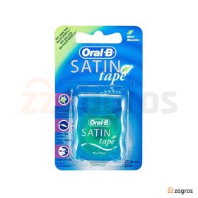 نخ دندان اورال بی مدل SATIN Tape با رایحه نعنا