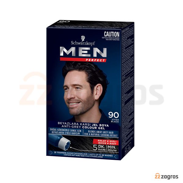 کیت رنگ مو مردانه شوارتسکوف Men Perfect مشکی شماره 90