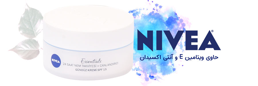 کرم مرطوب کننده روز نیوآ Spf15 حاوی آنتی اکسیدان و ویتامین E حجم 50 میل