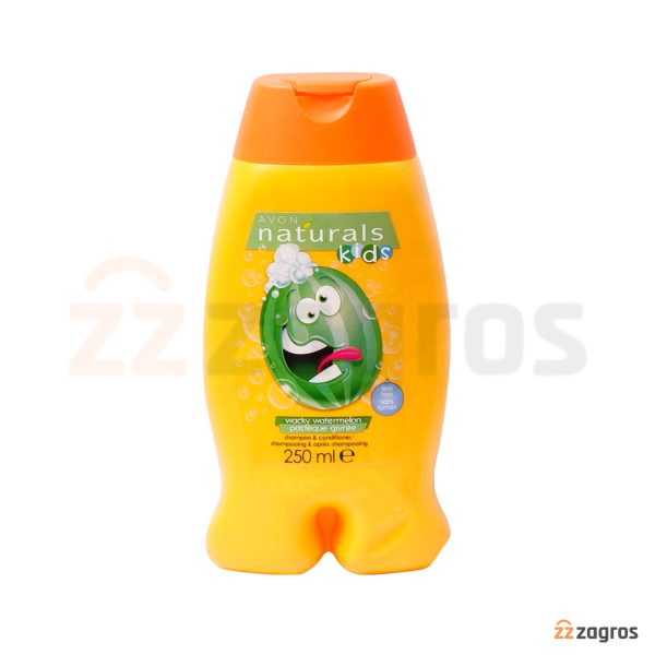 شامپو و نرم کننده مو کودک آون Naturals Kids با رایحه هندوانه 250 میل