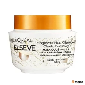 ماسک مو لورآل حاوی روغن نارگیل مناسب موهای نرمال تا خشک 300 میل