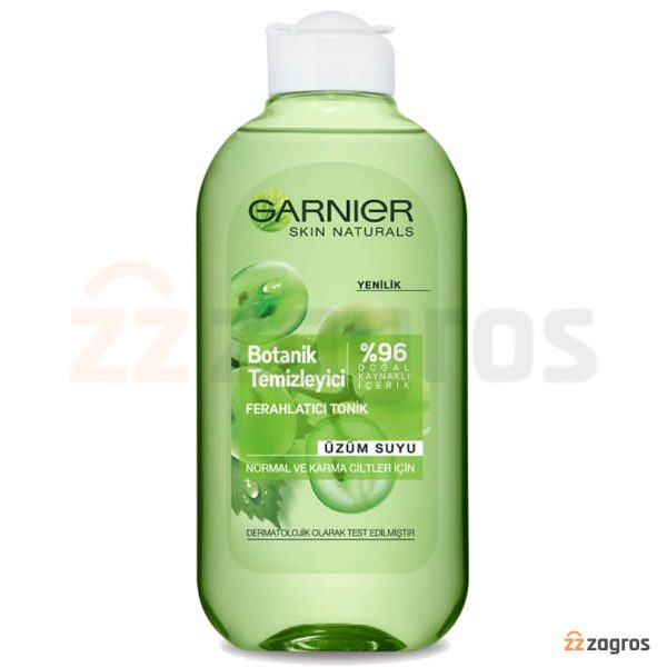 تونر garnier گیاهی حاوی عصاره انگور