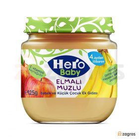 پوره مخلوط سیب و موز هرو بیبی وزن 125 گرم پوره مخلوط سیب و موز هرو بیبی وزن 125 گرم
