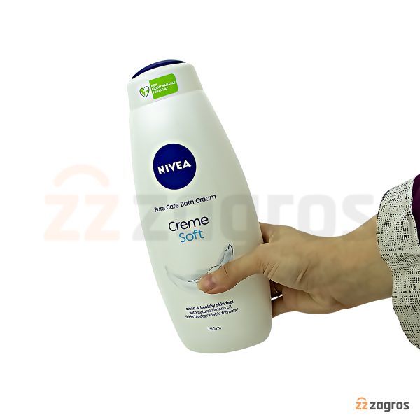 شامپو بدن نیوآ مدل Creme Soft حجم 750 میل