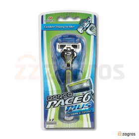 خودتراش مردانه 6 تیغ دورکو مدل pace 6 plus بهمراه 1 عدد تیغ یدک خودتراش مردانه 6 تیغ دورکو مدل pace 6 plus بهمراه 1 عدد تیغ یدک