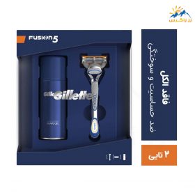 ست خودتراش مردانه 5 تیغ و ژل اصلاح ژیلت مدل FUSION 5