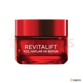 کرم ضد چروک و سفت کننده صورت و گردن لورآل سری Revitalift حجم 50 میل