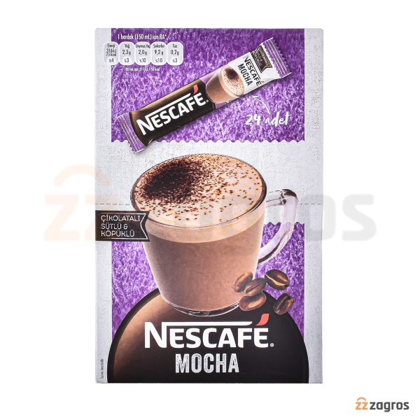 پودر قهوه فوری نسکافه مدل Mocha بسته 24 عددی