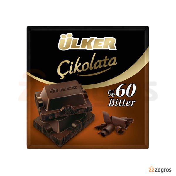 شکلات تلخ 60 درصدی اولکر وزن 60 گرم