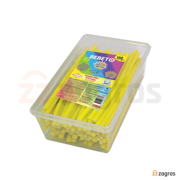 پاستیل مدادی ببتو مدل WACKY STICKS بسته 132 عددی