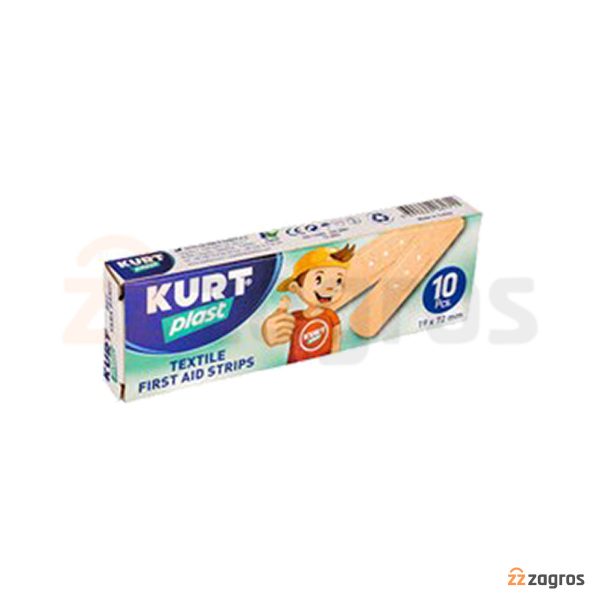 چسب زخم kurtplast بسته 10 عددی