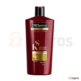 شامپو ترزمه مدل Keratin Smooth حاوی کراتین و روغن مارولا مناسب انواع مو 700 میل