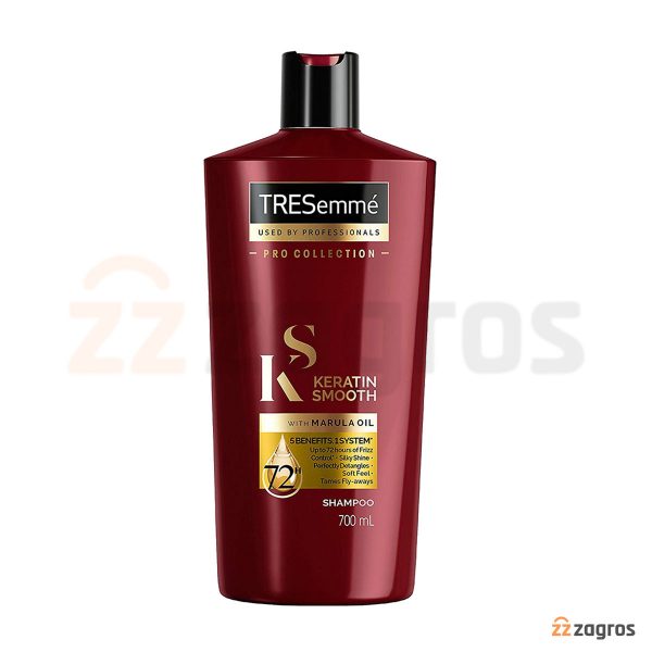 شامپو ترسمه مدل KERATIN SMOOTH حاوی کراتین و روغن مارولا 700 میل