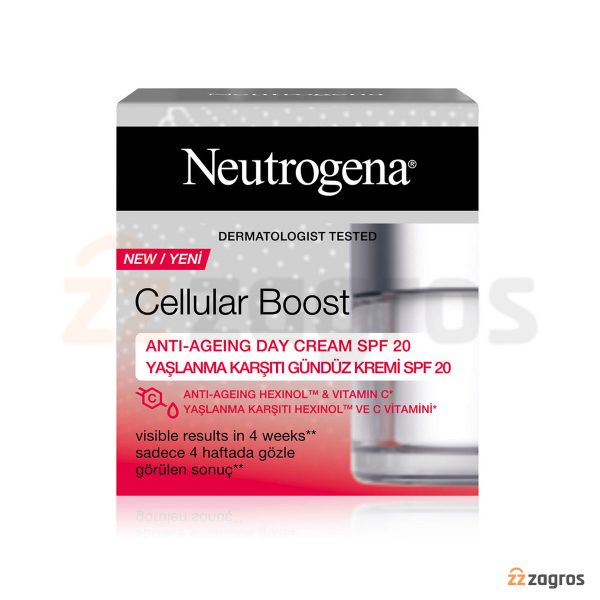 کرم روز ضد پیری نوتروژینا سری Cellular Boost حجم 50 میل