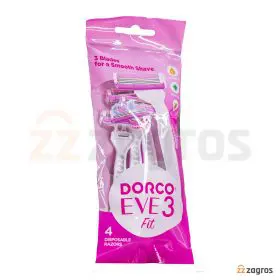 خودتراش 3 تیغه زنانه دورکو مدل EVE3 Fit بسته 4 عددی