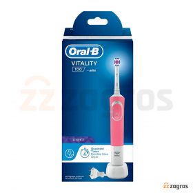 مسواک برقی اورال بی مدل VITALITY 100 3D WHITE رنگ صورتی