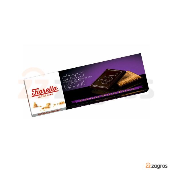 شکلات تلخ فیورلا FIORELLA حاوی بیسکویت 102 گرم